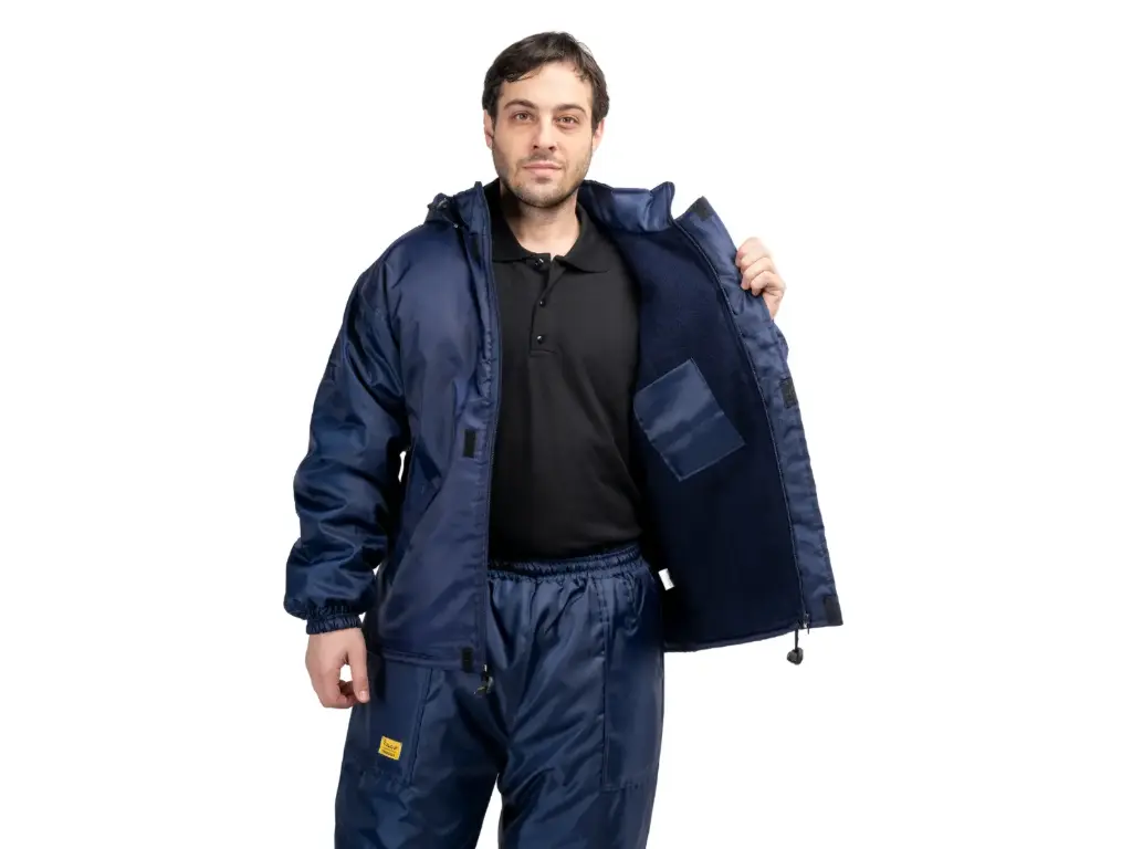[0150011P] CAMPERA CON POLAR TUNUYAN PULQUI (TRK) (S, Azul Marino)