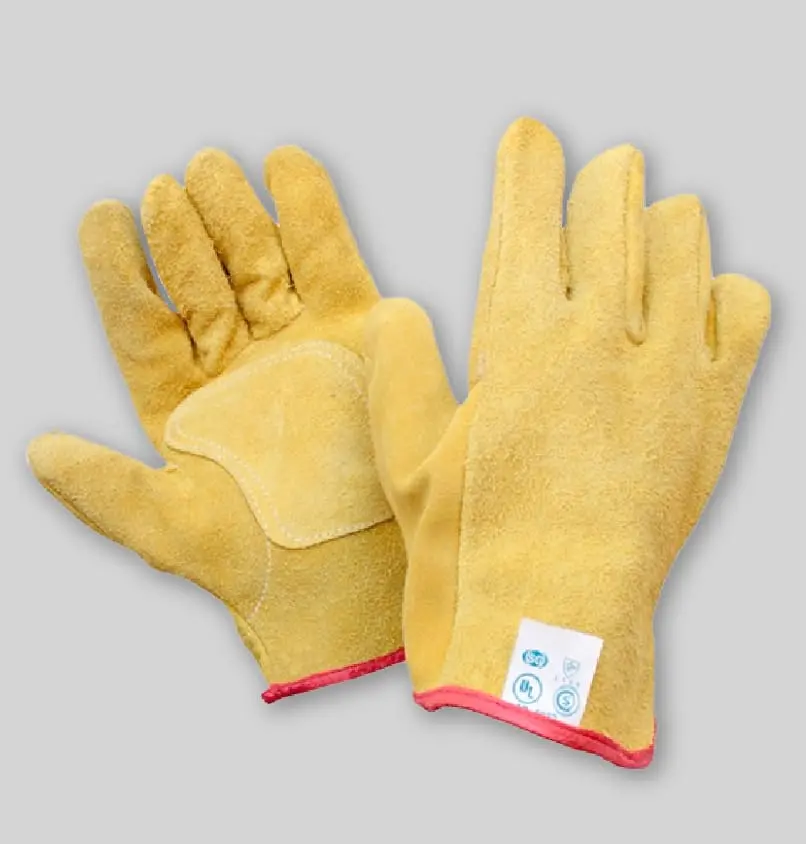 [10351] GUANTE DESCARNE AMARILLO C/REF PALMA